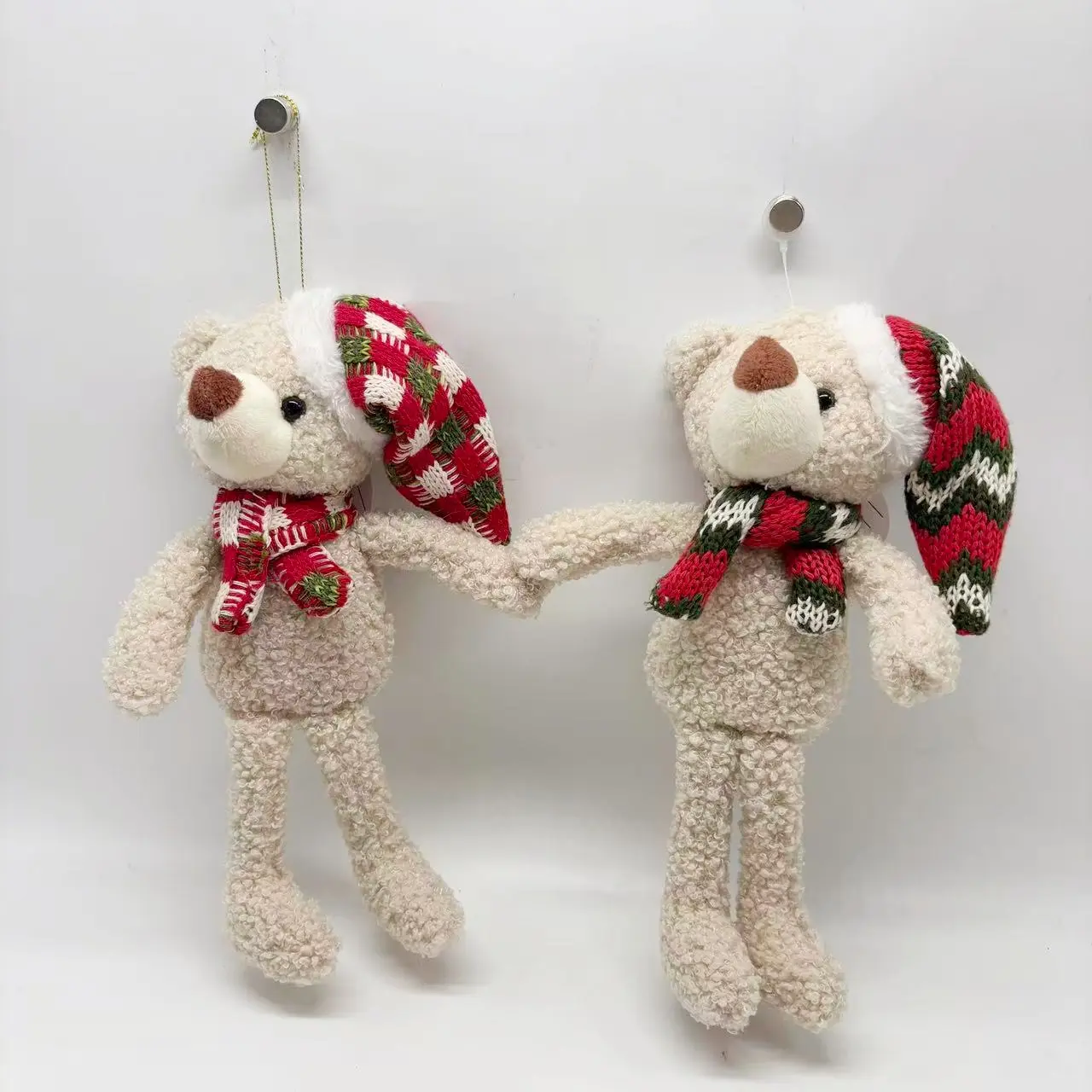 Wholesale Cute Bear Plush Ornaments with Scarf/Hat (Assorted Styles) Suppliers, Factories