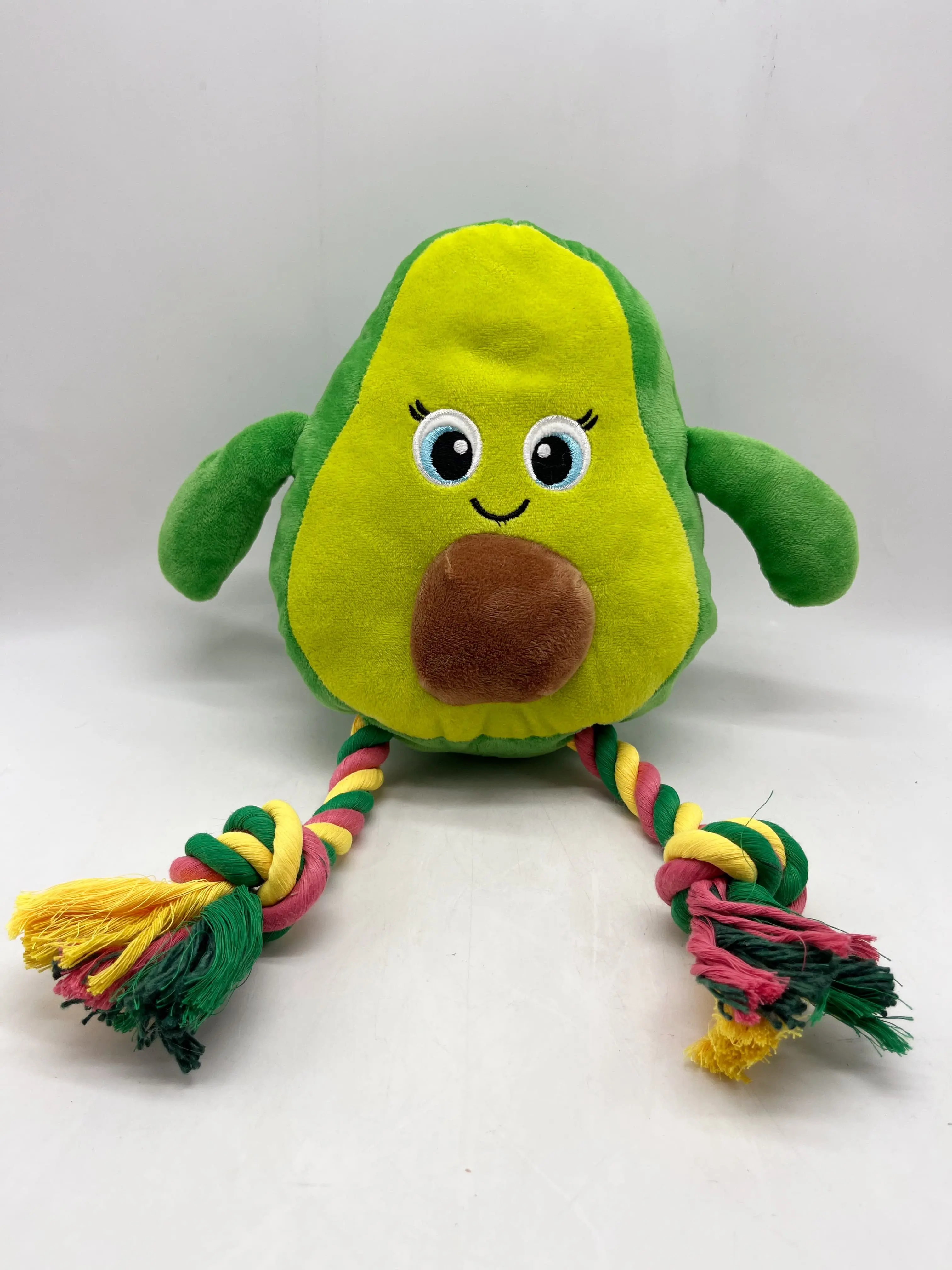 China Fruit Themed Dog Tug Toys | Plush Strawberry & Avocado with Ropes Manufacturer, Suppliers