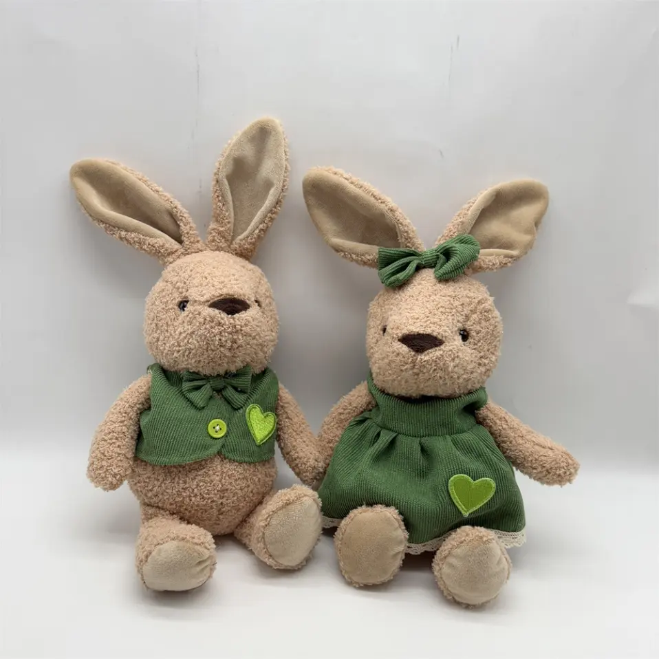 China Cozy Bunny Plush Pairs: Soft Textured & Stylishly Dressed (Charming Gift Duos!) Manufacturer, Factory