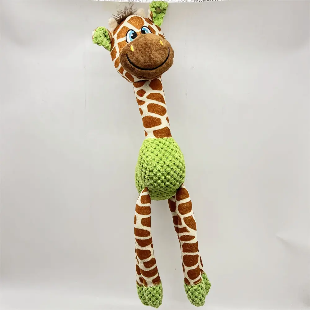 China Cute Giraffe Elephant Dog Toys | Soft Tactile Plush for Tugging Fun Manufacturers, Suppliers