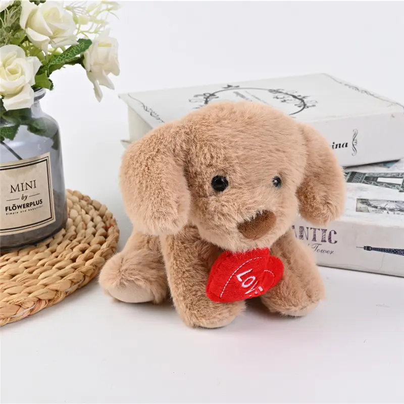 Wholesale Custom Cute Plush Lovely Soft Animals Dogs with Heart Stuffed Valentine Toy Supplier, Suppliers