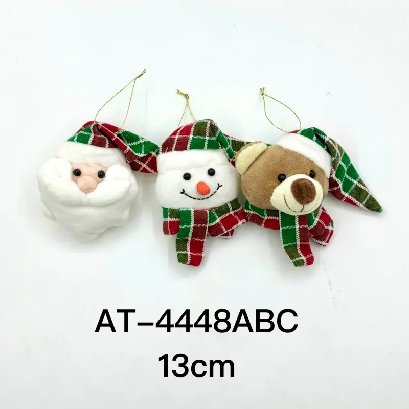 China 13cm Christmas Plush Ornament Sets: Santa/Snowman/Teddy Trio (3 Styles) Supplier, Factories