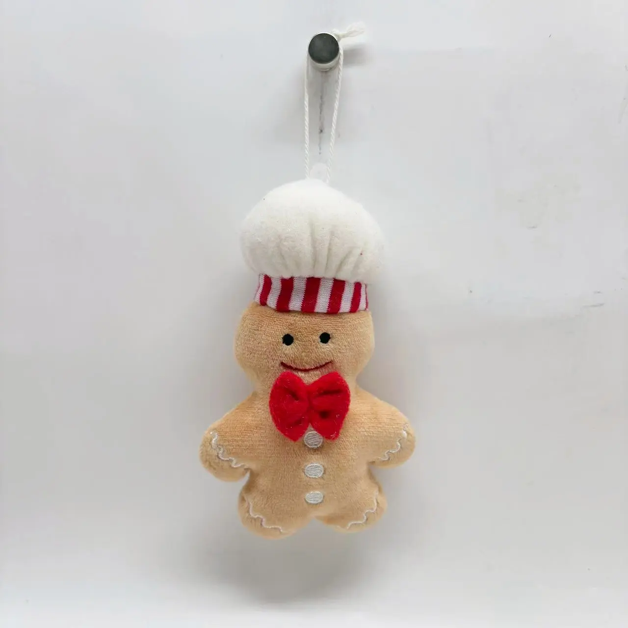 Wholesale Christmas Plush Gingerbread Man Ornament with Hat & Scarf Manufacturer, Supplier