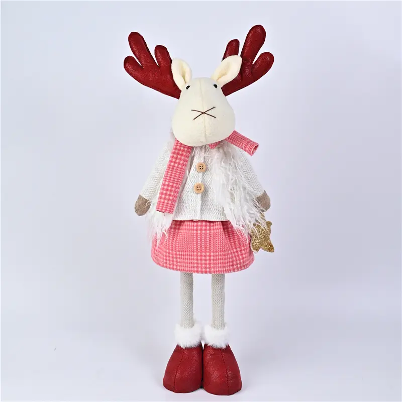 China Christmas Dolls Decor New Year Ornament Reindeer Standing Doll Decoration Merry Christmas Manufacturers, Factories