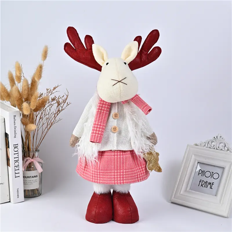 China Christmas Dolls Decor New Year Ornament Reindeer Standing Doll Decoration Merry Christmas Manufacturers, Factories