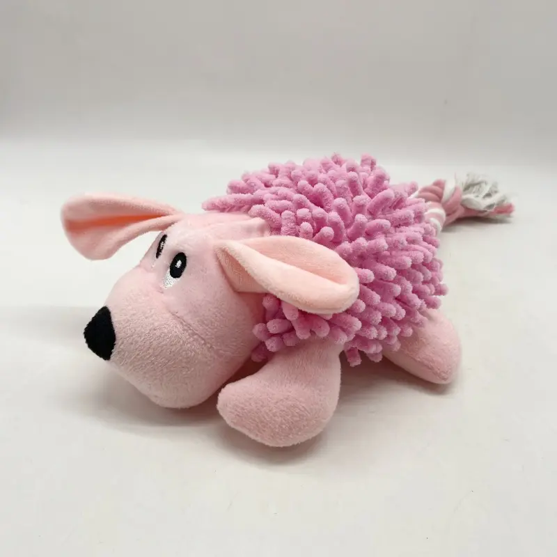 China Spiky Plush Toy Set | Blue & Pink with Braided Rope Tails Manufacturer, Manufacturers