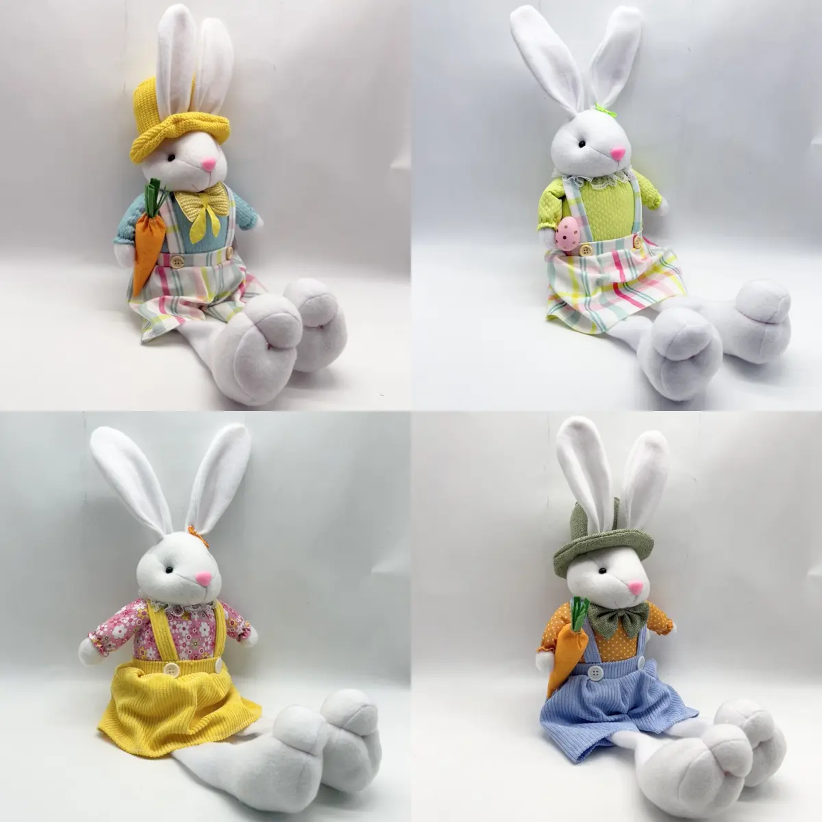 Wholesale Colorful Easter Bunny Wreaths with Rattan & Happy Easter Accents Manufacturer, Factories