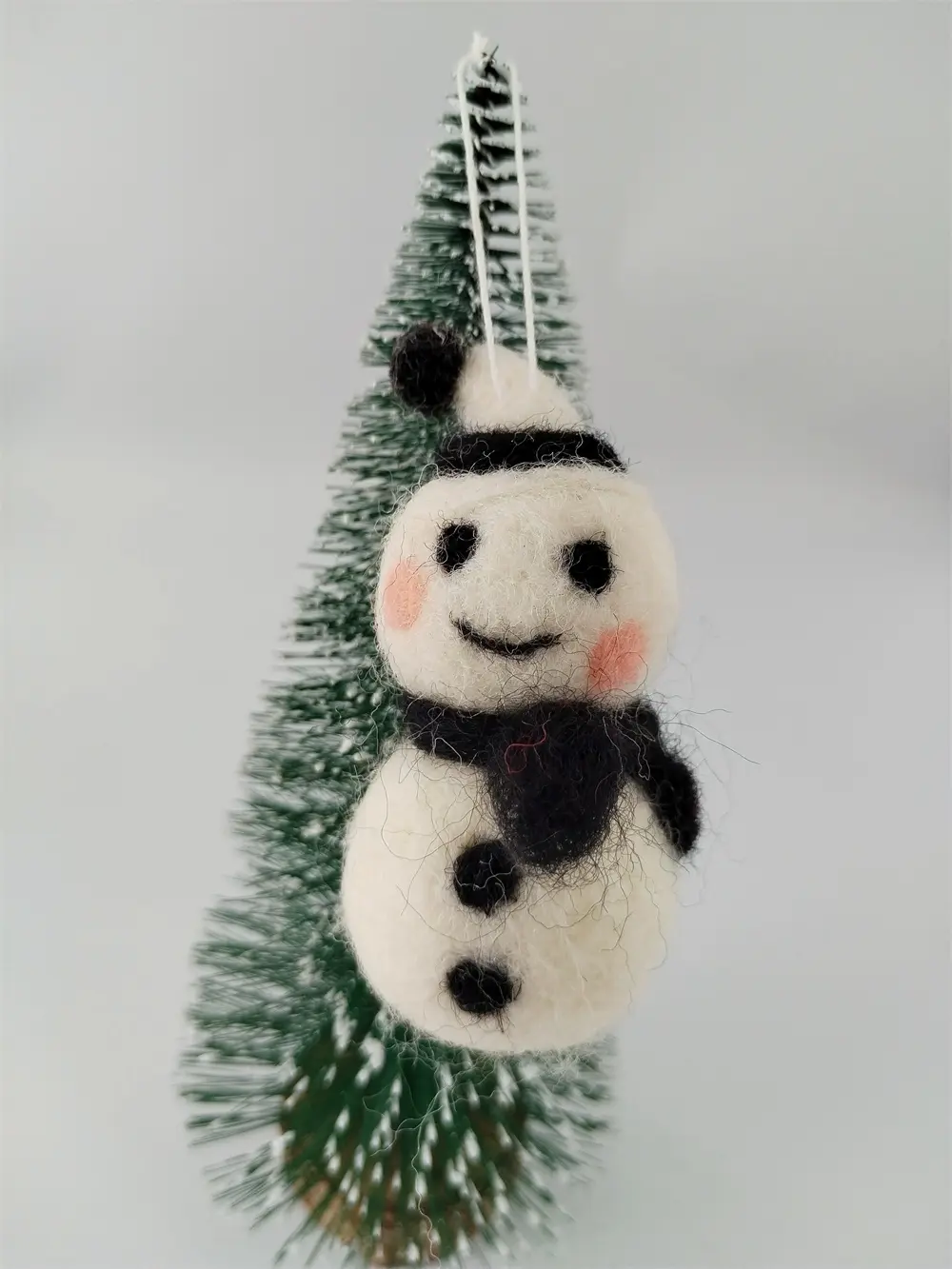 China Cute Woollen Christmas Snowman Plush Ornaments: Festive Hanging Decor Set Supplier, Factories