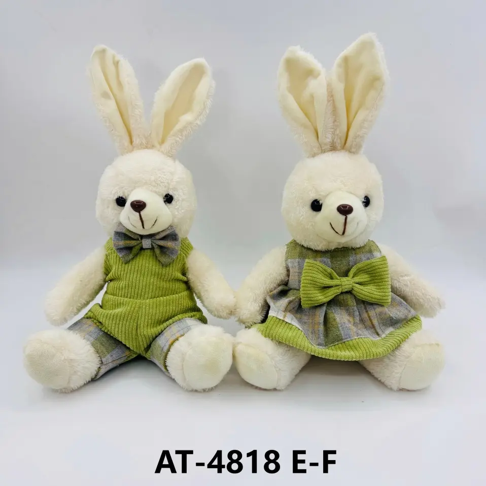 China Adorable Bunny Plush Pairs: Dressed in Cute Corduroy Outfits (Perfect Gifts!) Manufacturer, Factory