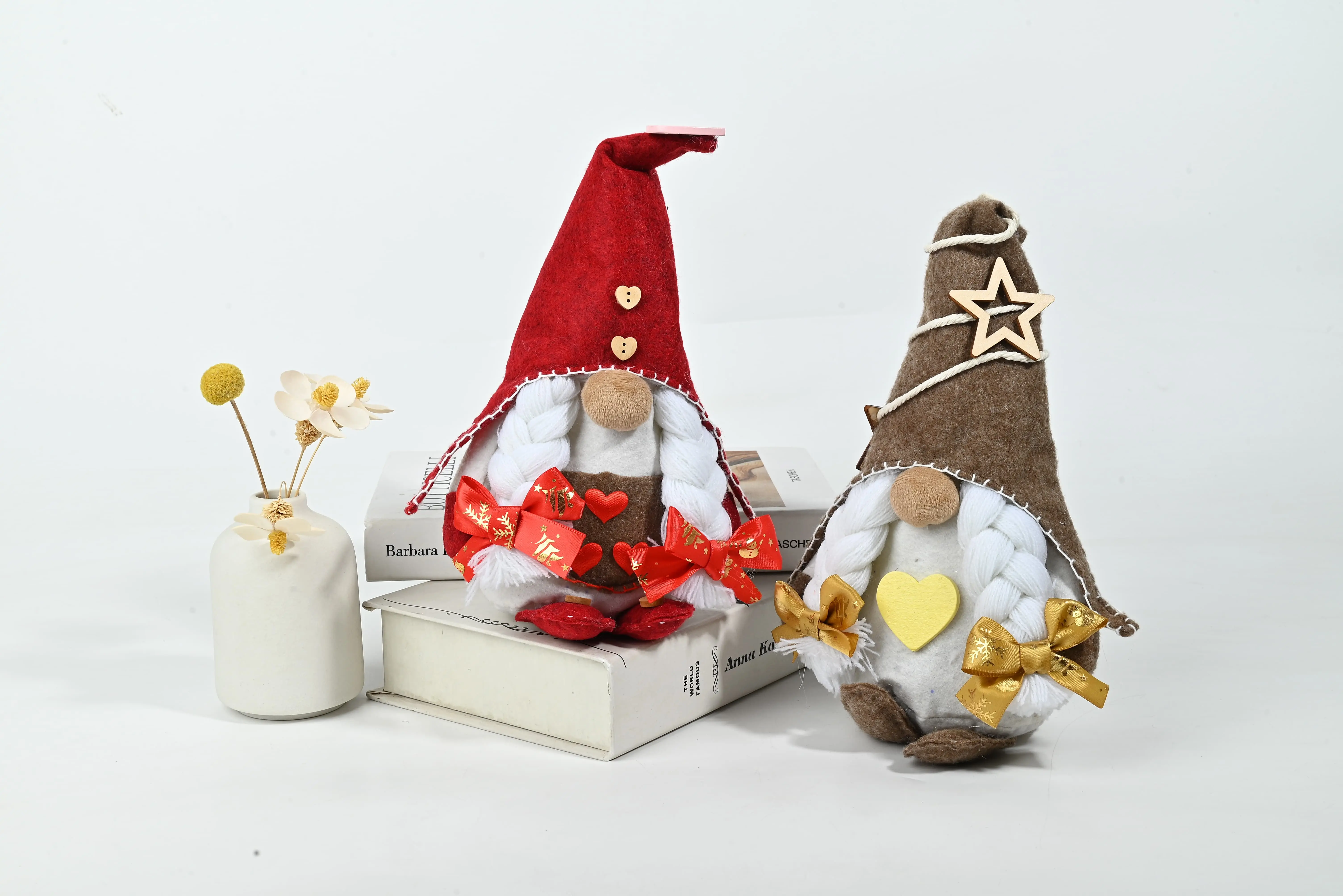 Wholesale Charming Heart & Star Gnome Duo - Festive Decor for Every Occasion Supplier, Factory