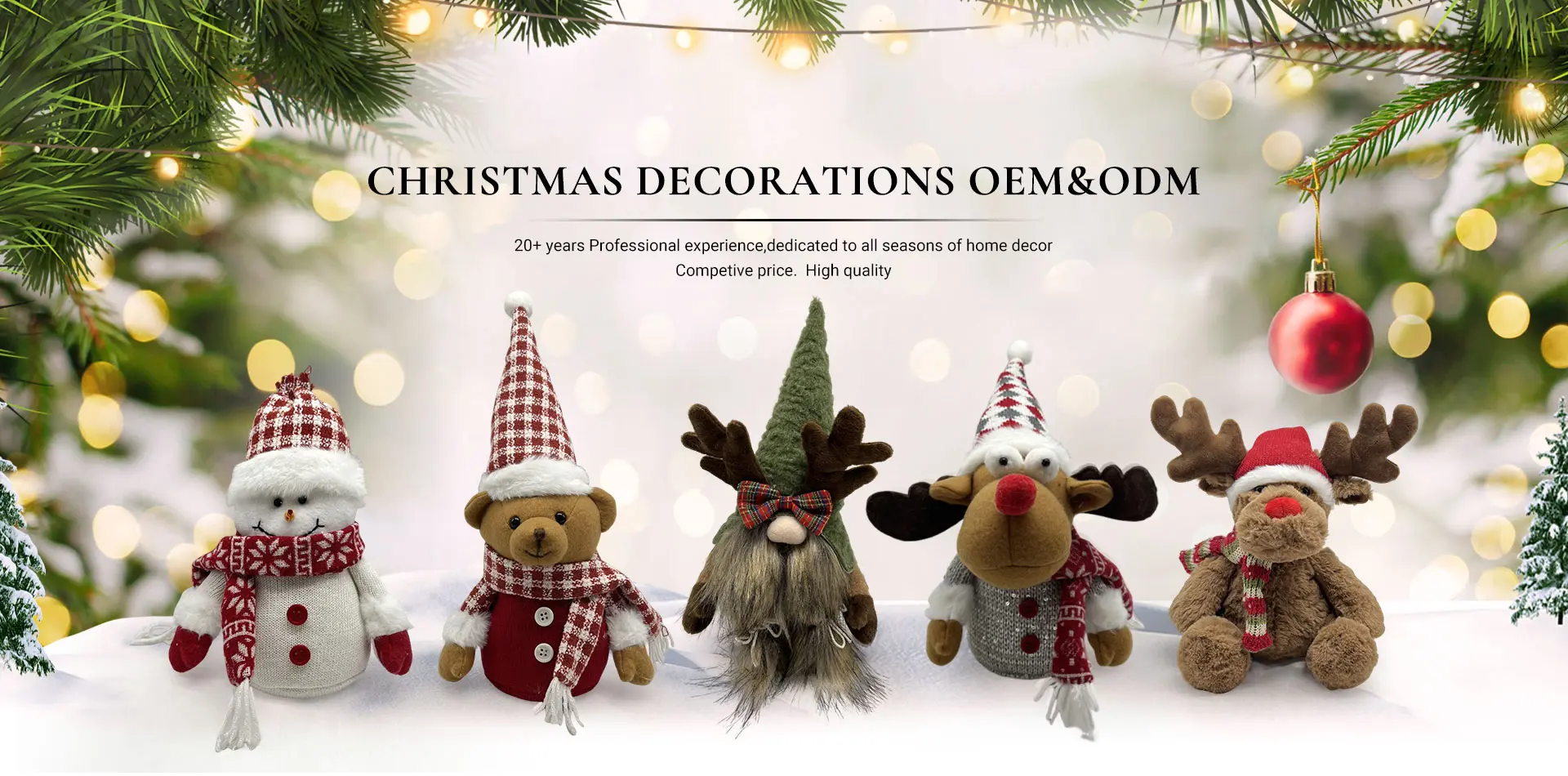 Shintae handmade plush toys and holiday decorations collection