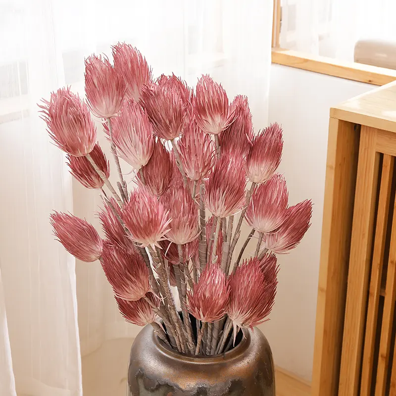 China New Design PE Leaves Foam Floral Artificial Handmade Flowers EVA Protea Flowers for Home Decor Factory, Factories
