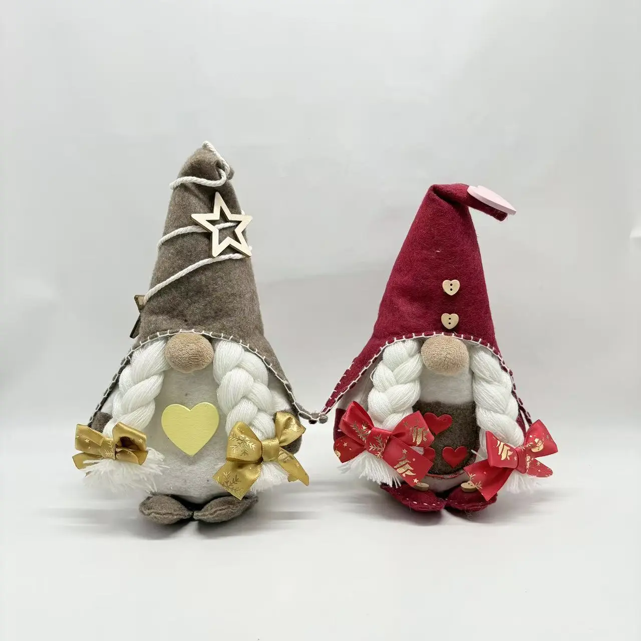 Wholesale Charming Heart & Star Gnome Duo - Festive Decor for Every Occasion Supplier, Factory