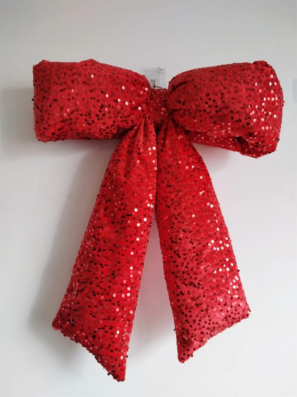 Wholesale Festive Plush Bows: Sparkly Multi-Color Hanging Decor for Holidays Manufacturer, Supplier