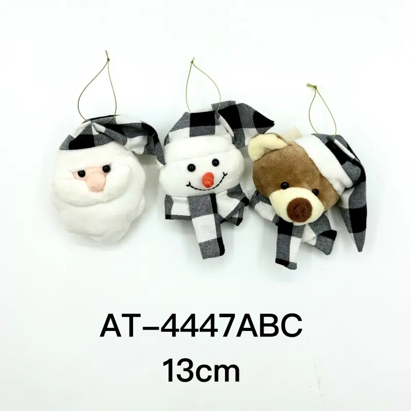 China 13cm Christmas Plush Ornament Sets: Santa/Snowman/Teddy Trio (3 Styles) Supplier, Factories
