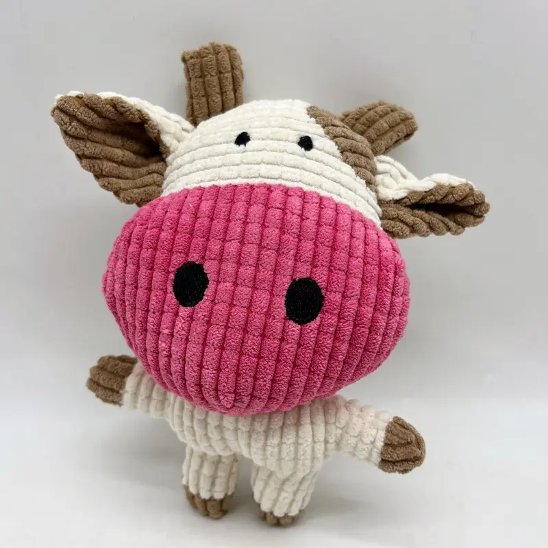 Wholesale Corduroy Animal Toy Set | Cat, Cow, Pig, Koala Plush Chew Toys Manufacturer, Factories