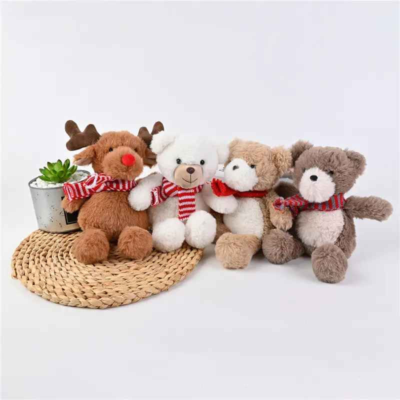 China High-Quality Plush Toy Popular Stuffed Baby Kids Animal Toy Gift Xmas Holiday Bear Deer Manufacturer, Factory