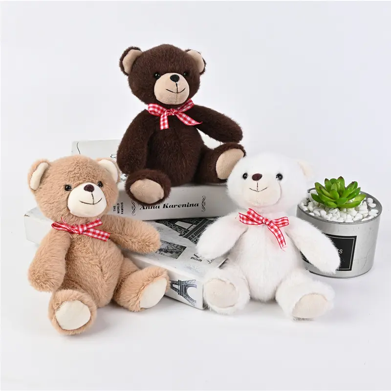 Wholesale OEM ODM Custom Cute 6.5 Inches Soft Plush Sitting Bear Stuffed Toys Manufacturer, Supplier