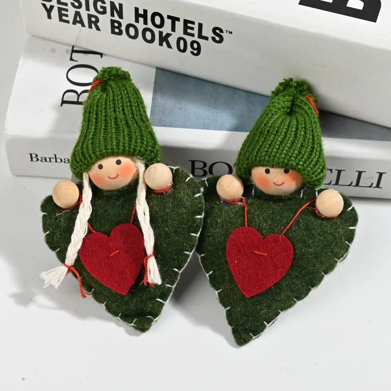 Wholesale Handcrafted Christmas Gnome Ornaments | Star & Heart Shaped Hanging Decorations Manufacturers, Supplier