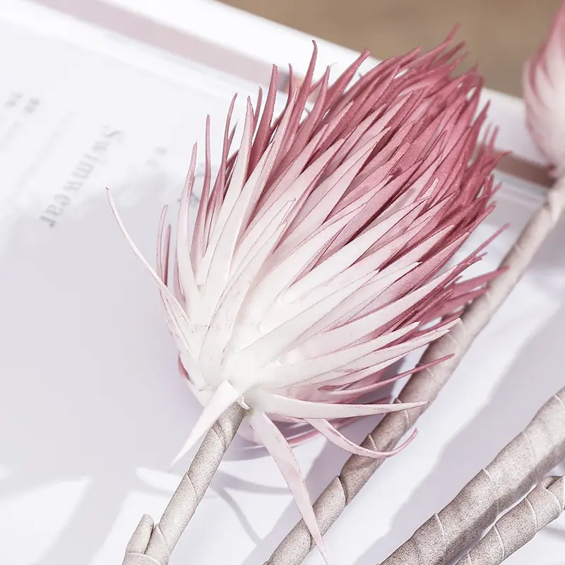 China New Design PE Leaves Foam Floral Artificial Handmade Flowers EVA Protea Flowers for Home Decor Factory, Factories