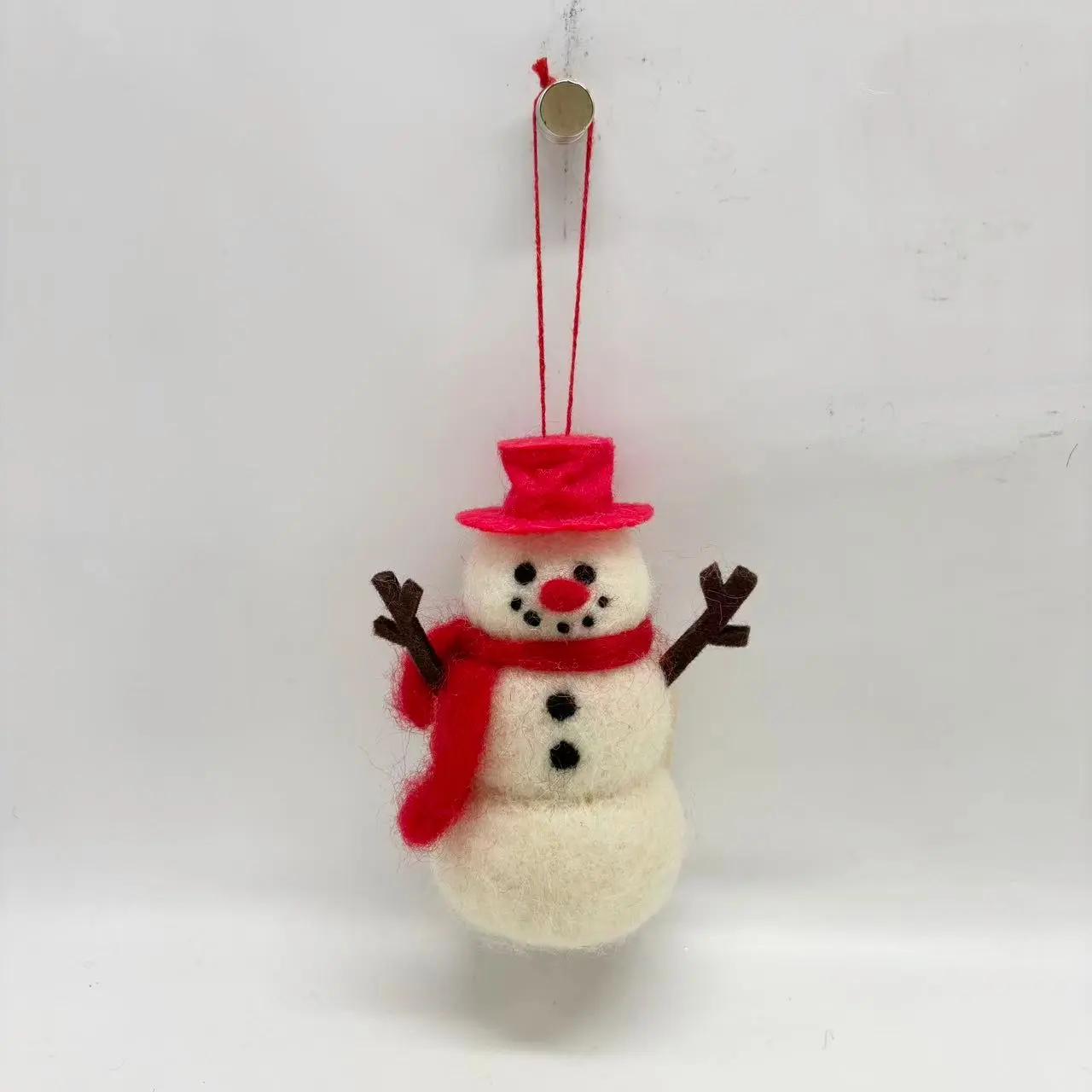 China Cute Woollen Christmas Snowman Plush Ornaments: Festive Hanging Decor Set Supplier, Factories