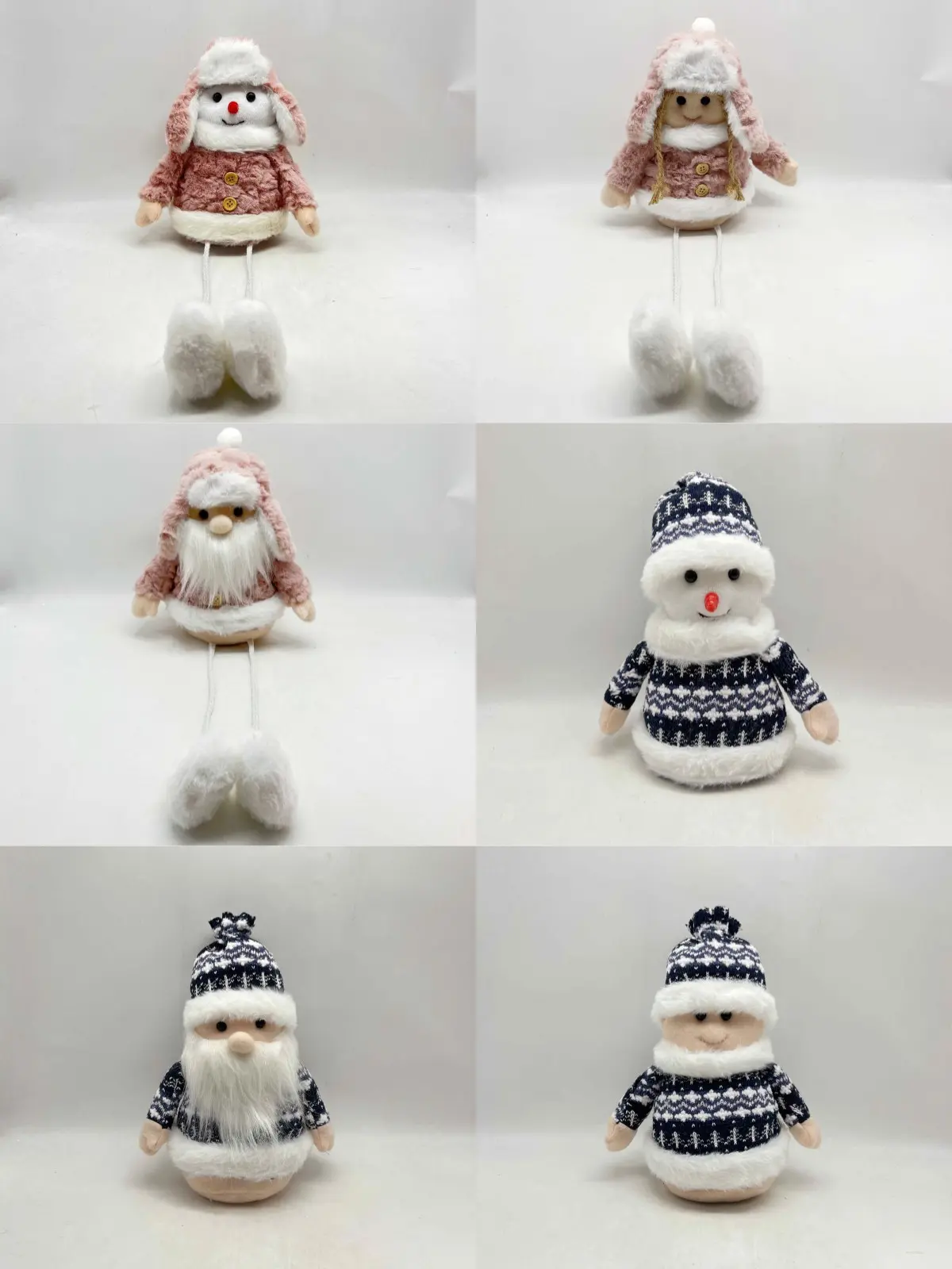Wholesale Charming Holiday Decor Pieces - Snowmen, Santa, Boy & Girl Designs, Two Colors, Ideal Christmas Displays Factory, Factories