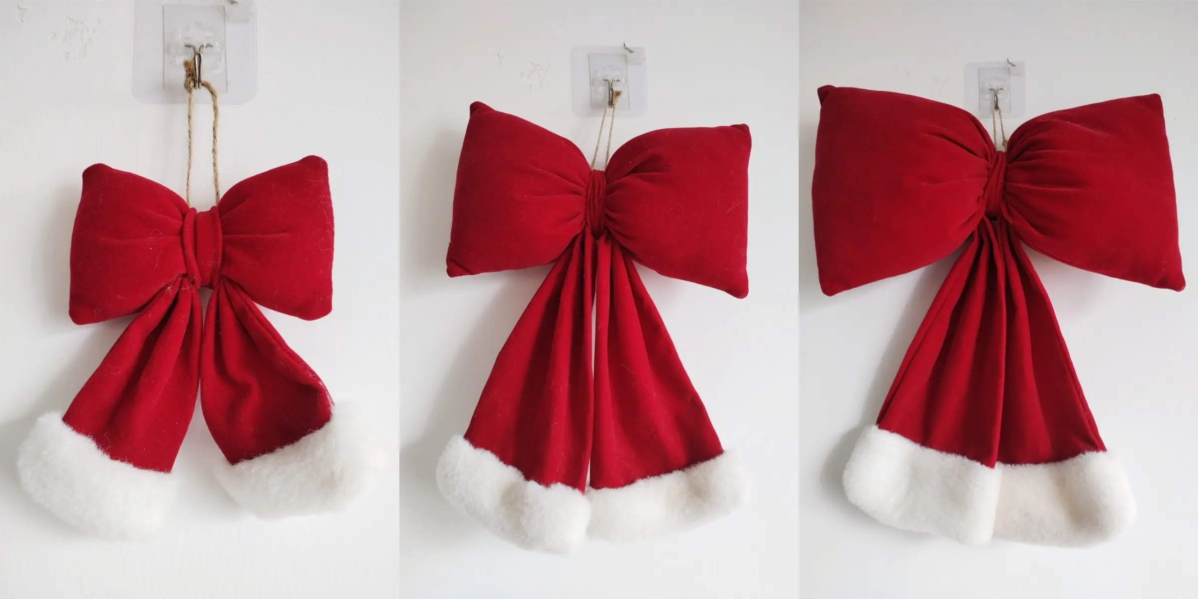 China Christmas Red Bow Decorations – Plush Hanging Holiday Bow Decor Set Manufacturers, Suppliers