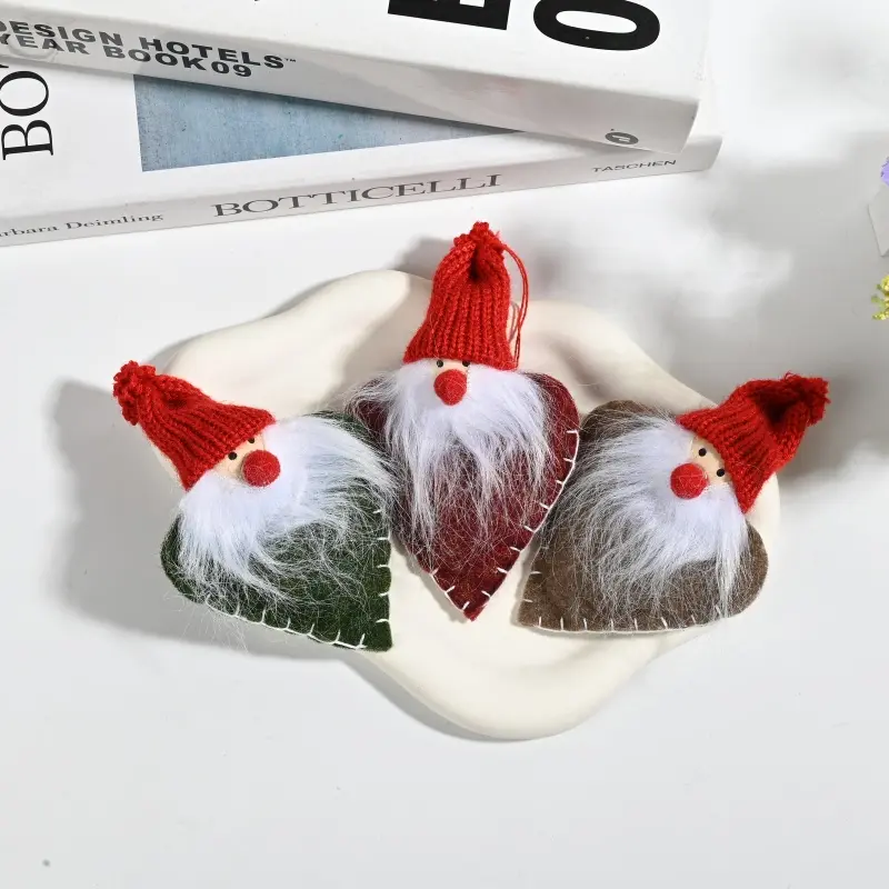 Wholesale Christmas Heart Gnome & Penguin Ornaments | Handmade Felt Hanging Decorations Suppliers, Factory