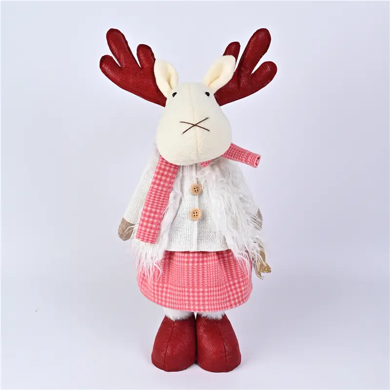 China Christmas Dolls Decor New Year Ornament Reindeer Standing Doll Decoration Merry Christmas Manufacturers, Factories