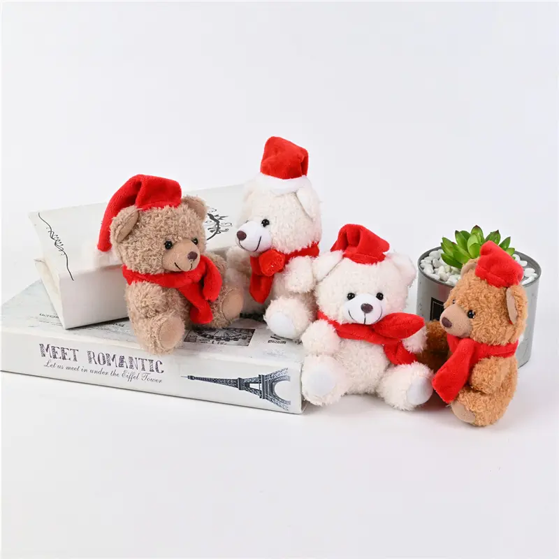 Wholesale CuLovely Soft Plush Stuffed Christmas bear for Kids Manufacturers, Factories