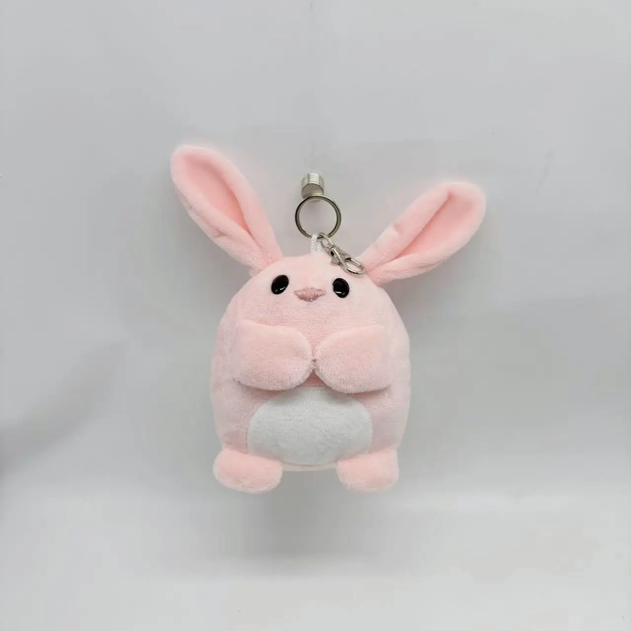 Wholesale Adorable Overalls Bunny Keychains | Soft Plush Accessories for Gifts-1 Manufacturer, Suppliers