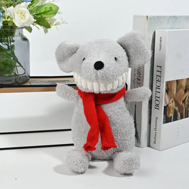 Wholesale Cheerful Grinning Plush Animal Set - 5-Pack Scarf-Wearing Stuffed Toys for Gifting & Decor Manufacturer, Suppliers