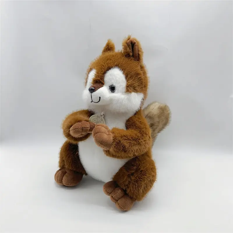 Cute Brown Squirrel Plush Set — soft stuffed animal toys wholesale