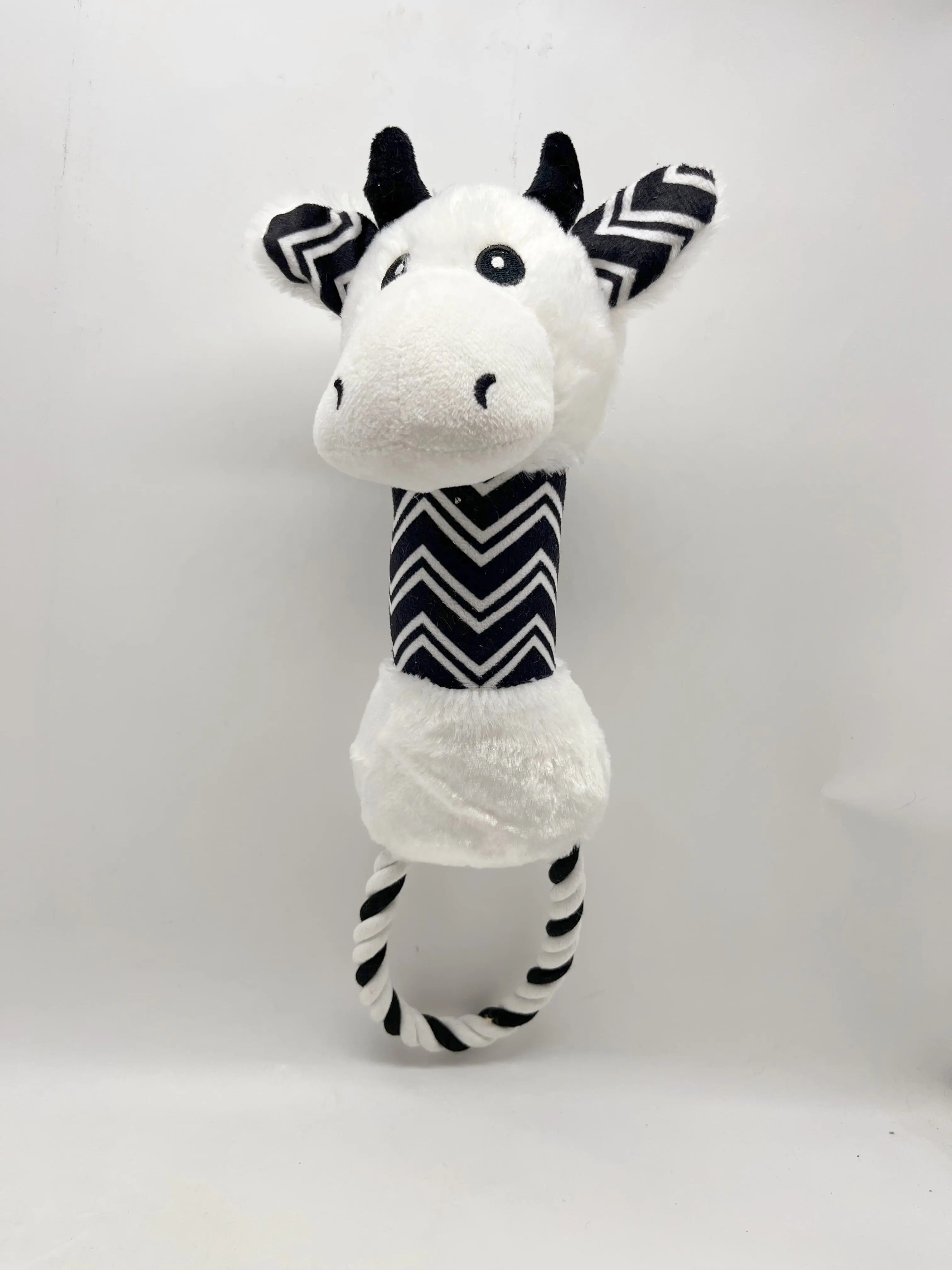 China Interactive Tug Dog Toys | Cow Elephant Plush with Braided Rope Loops Suppliers, Factories