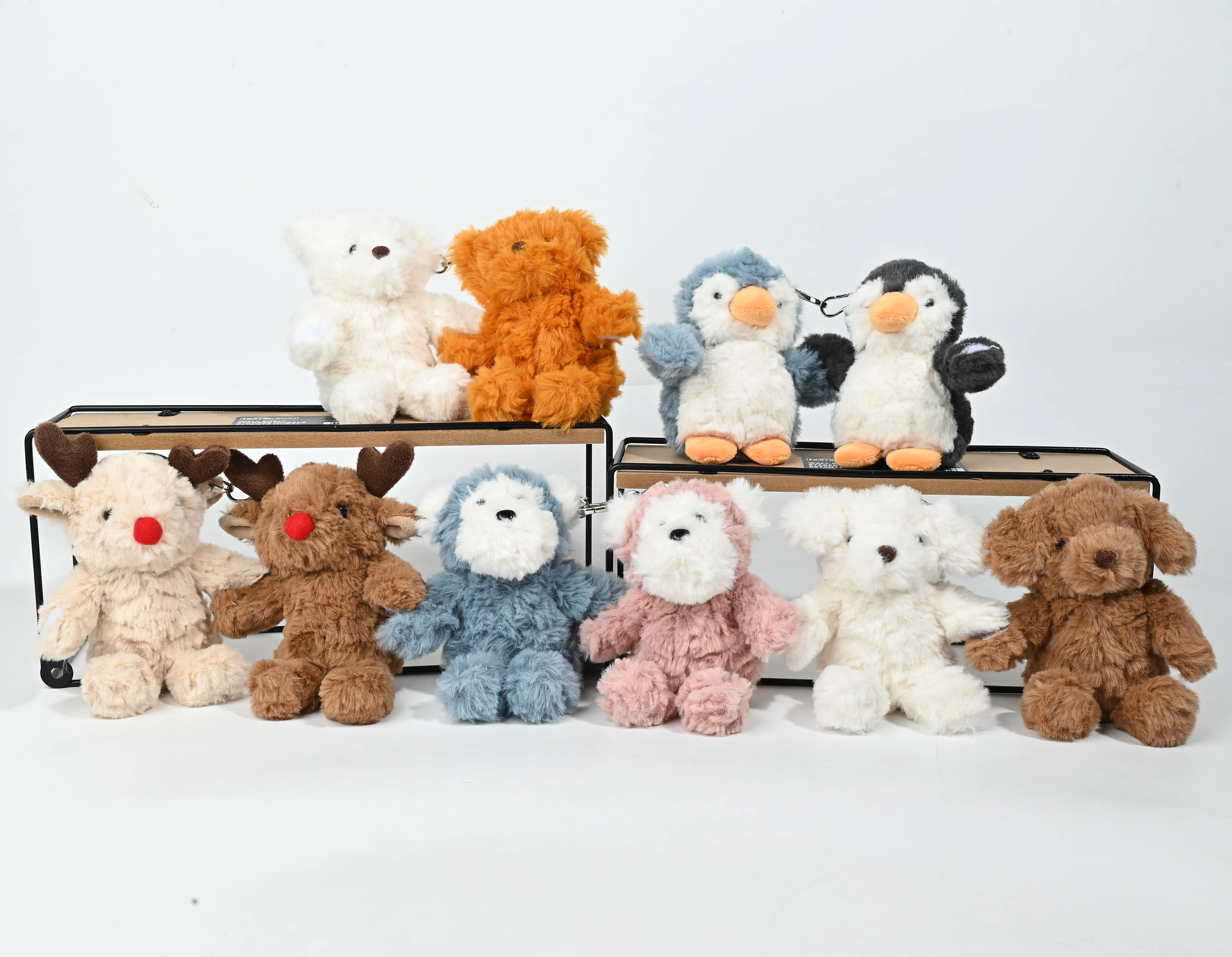 China Bestselling 10-Pack Cuddly Plush Keychain Set - Portable Stuffed Animal Charms for Bags, Keys & Gifting Manufacturer, Factories