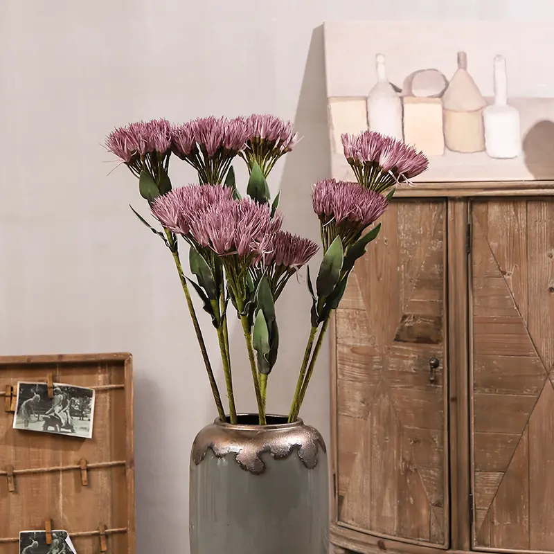 China High End Artificial Single Stem EVA foam Real Touch Chrysanthemum Flower For Wedding Home Table Christmas Decoration Manufacturer, Manufacturers
