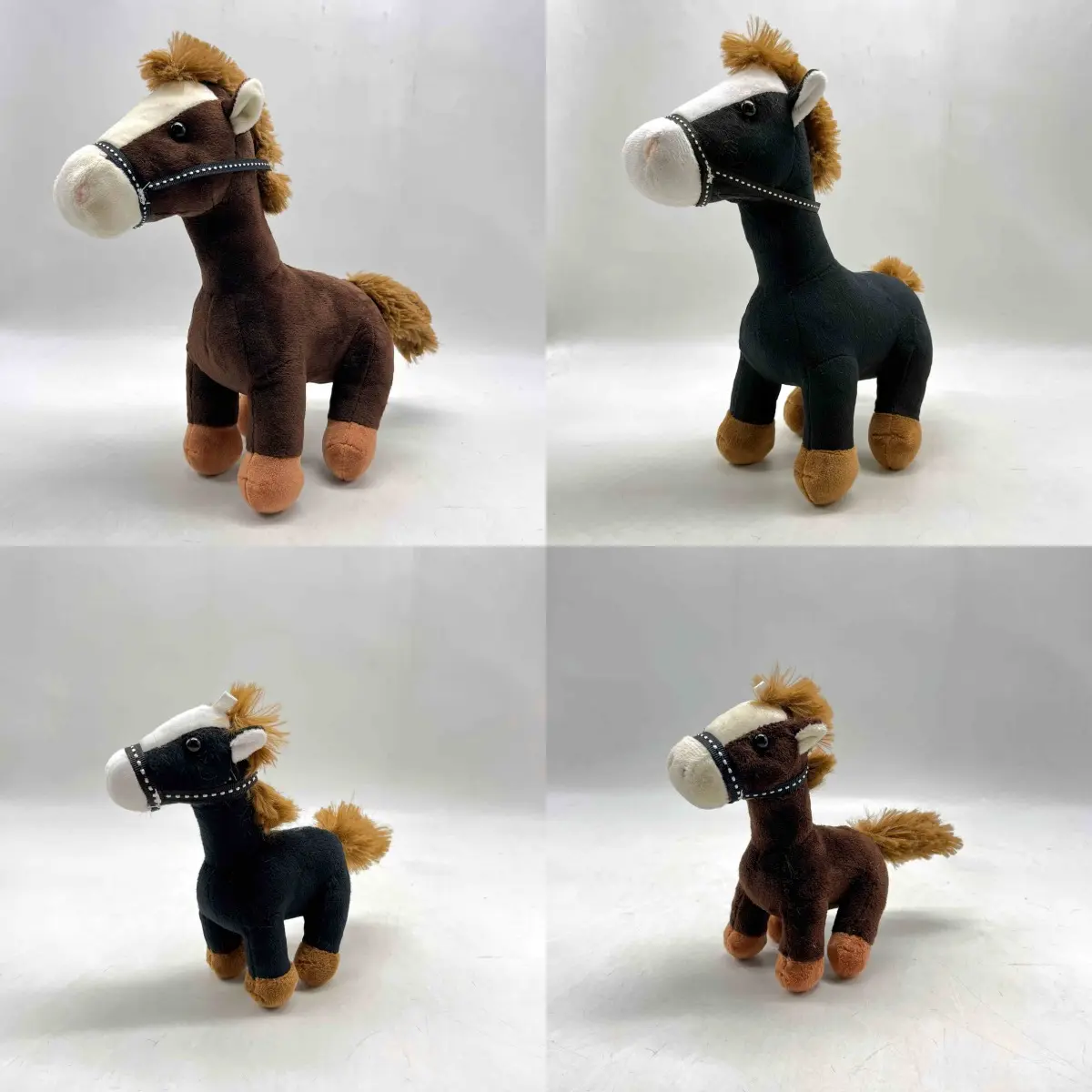 China Adorable Standing Horse Plush Toys - Two Sizes, Two Colors, Cute Soft Stuffed Animals Factory, Factories