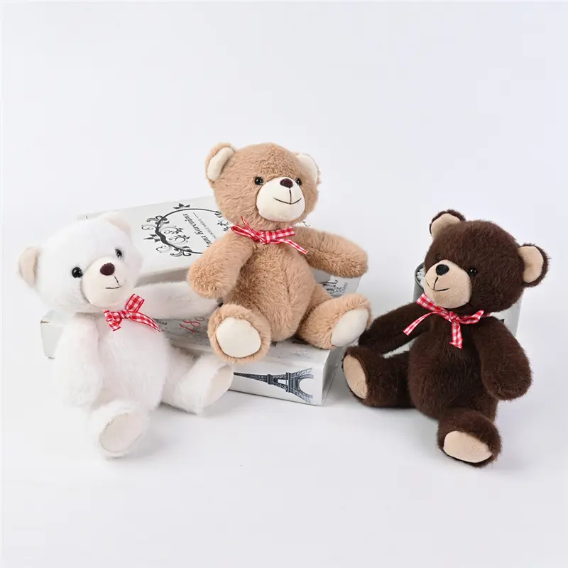 Wholesale OEM ODM Custom Cute 6.5 Inches Soft Plush Sitting Bear Stuffed Toys Manufacturer, Supplier