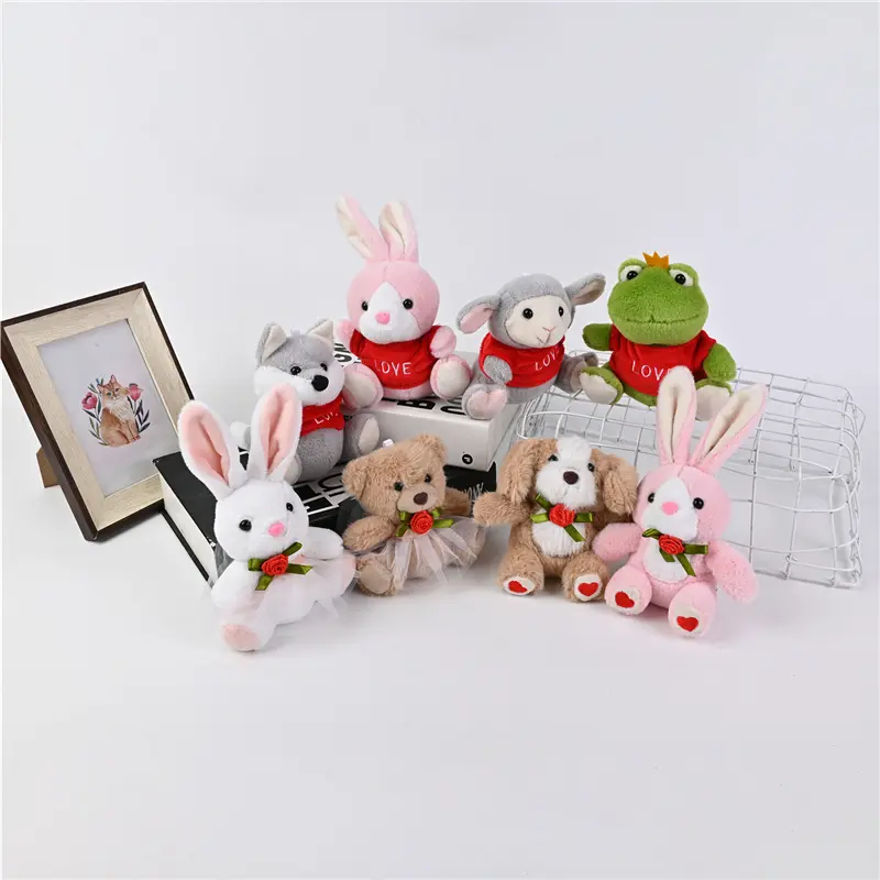 Wholesale Mini Soft Plush Keychain Custom Logo Dress up Cheap Promotion Plush Toys Suppliers, Factory