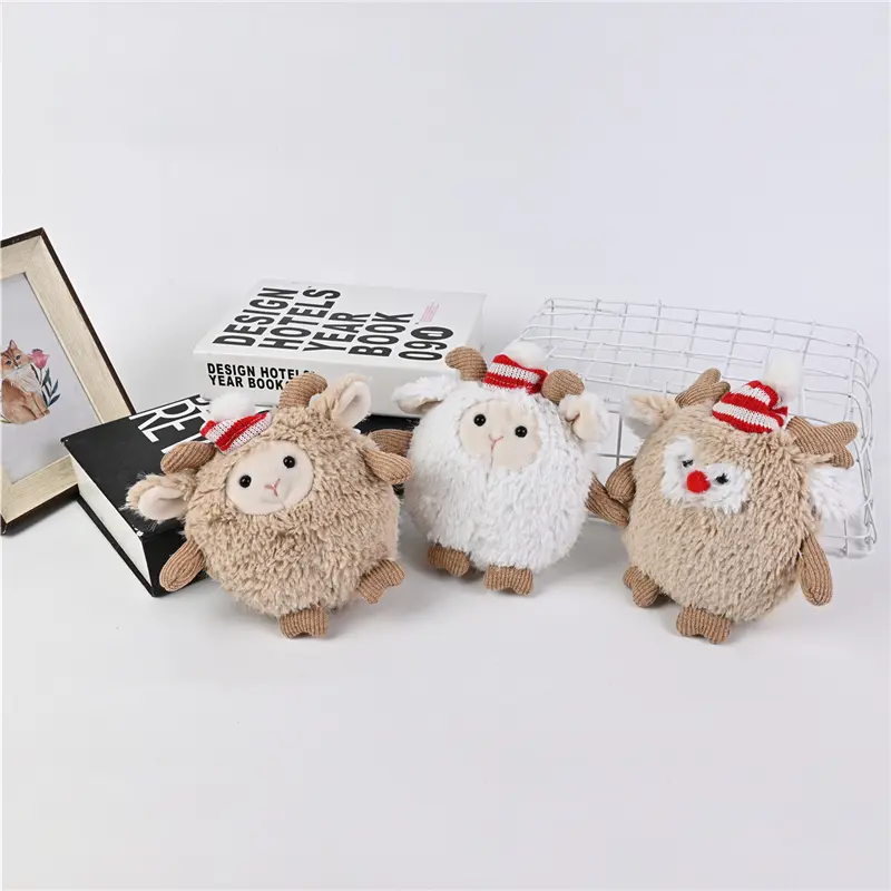 China Creative Christmas Stuffed Plush Toy Cute Christmas Hat Deer Bear animal Plush Doll Supplier, Suppliers