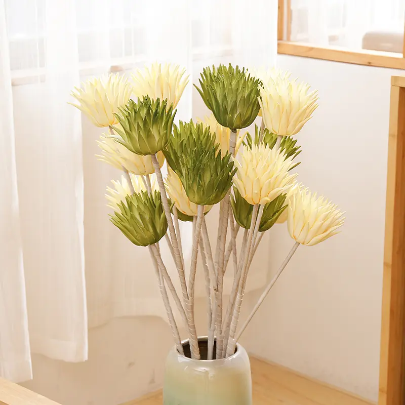 Wholesale PE Artificial Emperor Flower Good Quality Dried Flower Wedding Bedroom Decoration Hot Sale Manufacturer, Suppliers