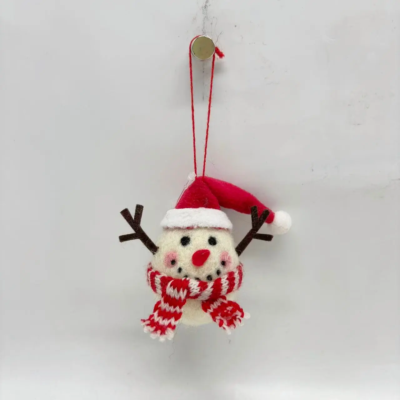 China Cute Woollen Christmas Snowman Plush Ornaments: Festive Hanging Decor Set Supplier, Factories