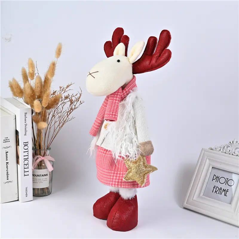 China Christmas Dolls Decor New Year Ornament Reindeer Standing Doll Decoration Merry Christmas Manufacturers, Factories