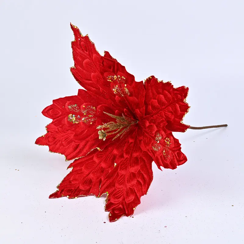 Wholesale Glittery Velvet Multicolor Artificial Flowers: Wedding & Holiday Decor