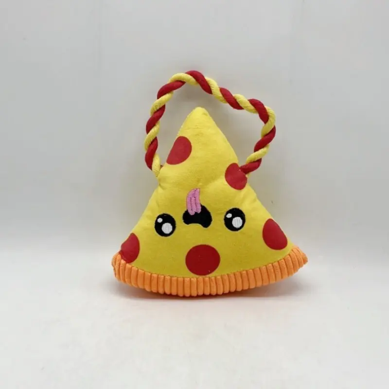 Wholesale Pizza & Fries Dog Toy Set | Fast Food with Rope Rings Supplier, Factories