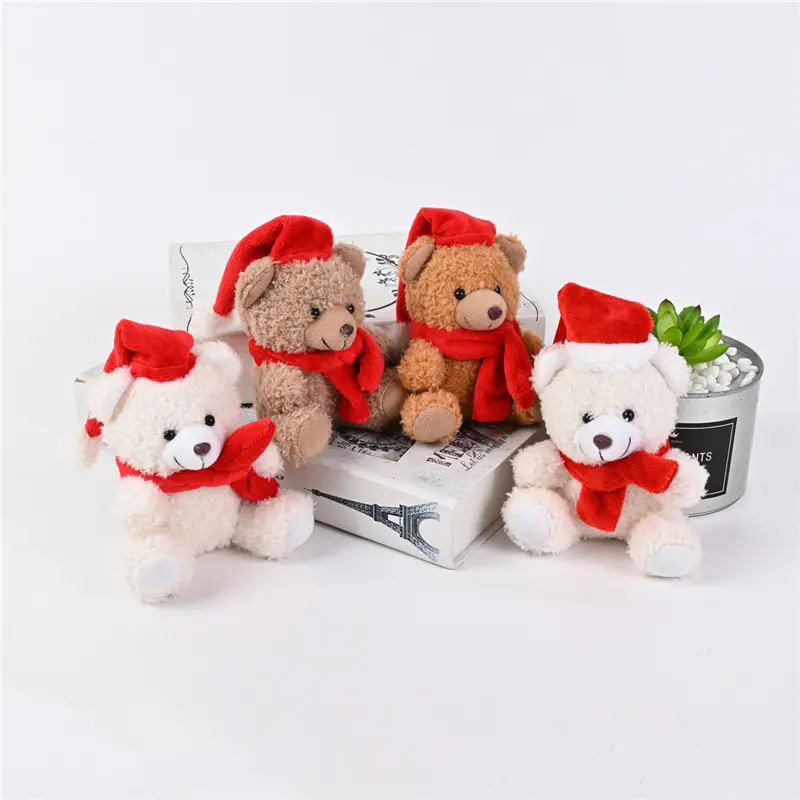 Wholesale CuLovely Soft Plush Stuffed Christmas bear for Kids Manufacturers, Factories