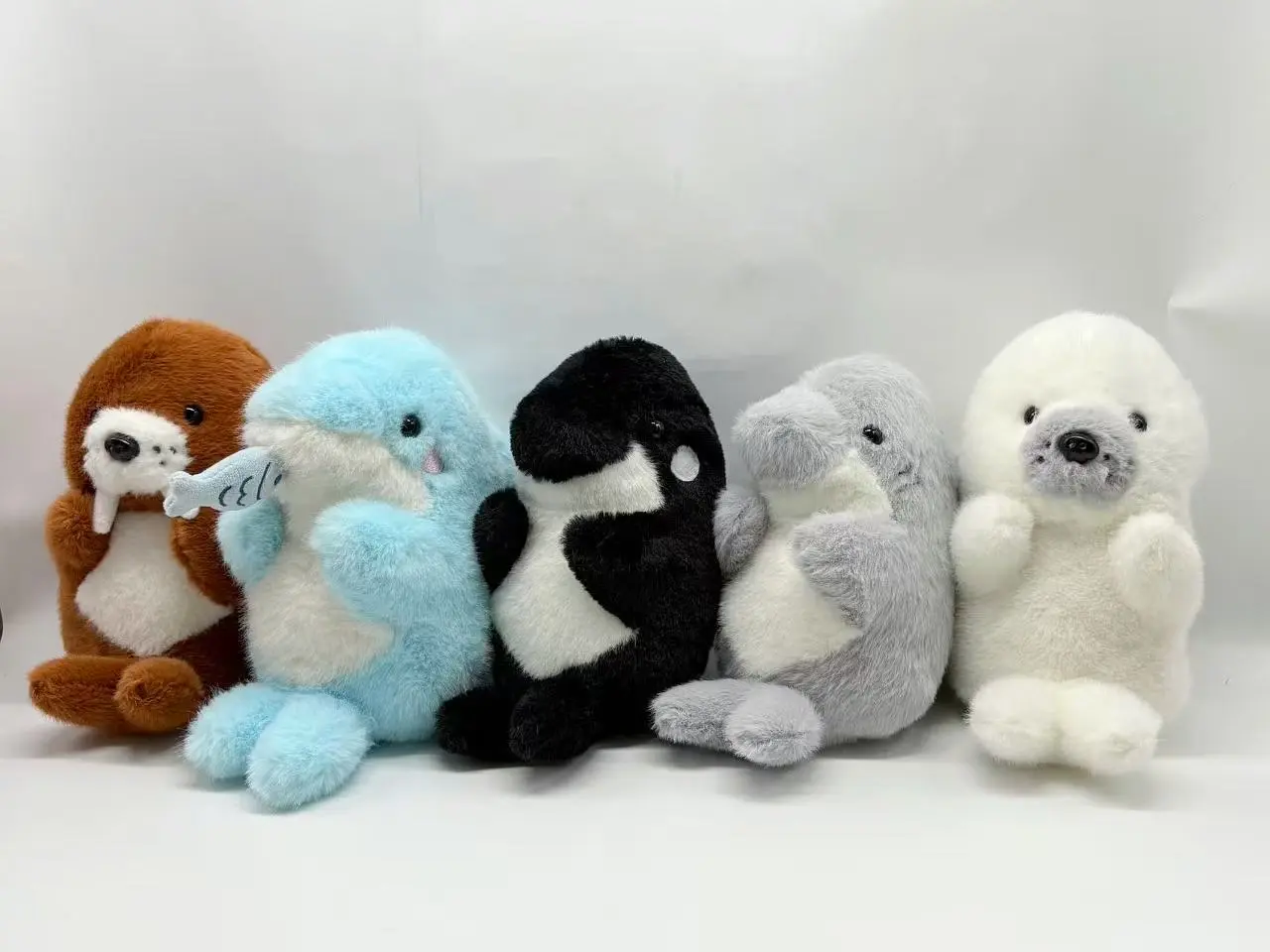 Wholesale Cute Marine Animal Plush Set | Otter, Dolphin, Orca, Seal Stuffed Toys Manufacturers, Suppliers
