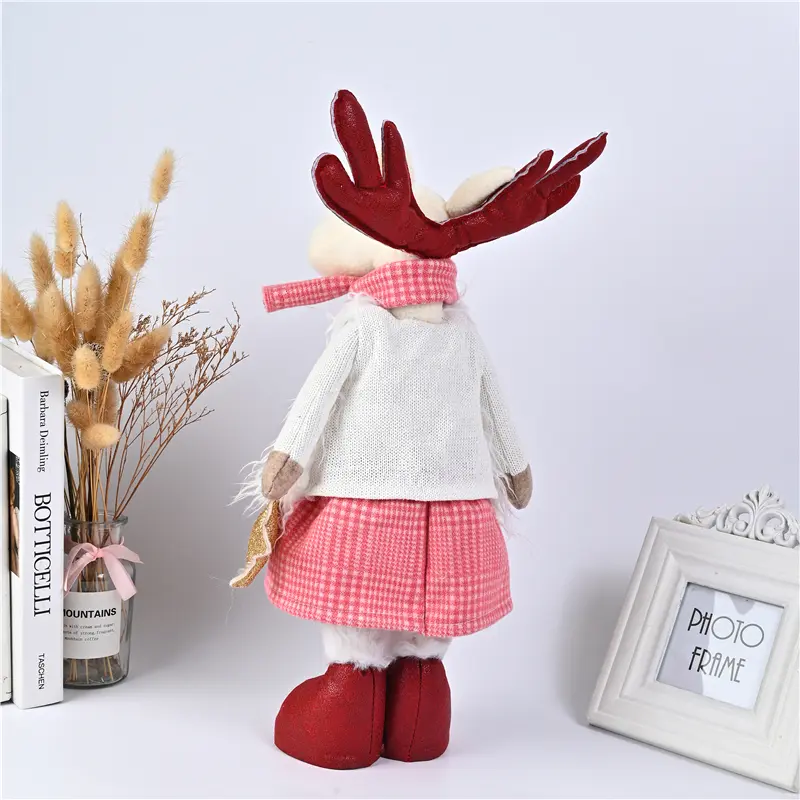 China Christmas Dolls Decor New Year Ornament Reindeer Standing Doll Decoration Merry Christmas Manufacturers, Factories