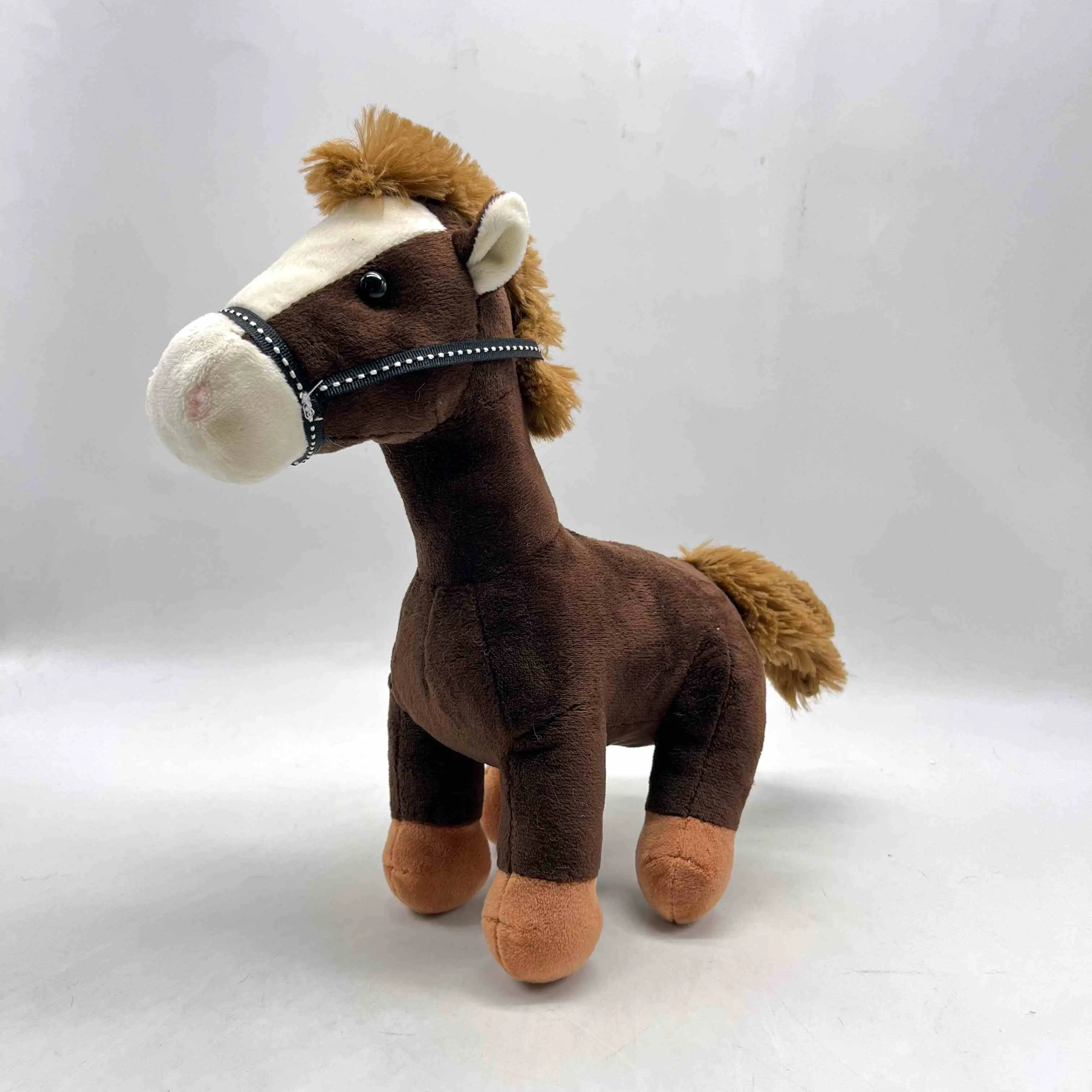 China Adorable Standing Horse Plush Toys - Two Sizes, Two Colors, Cute Soft Stuffed Animals Factory, Factories