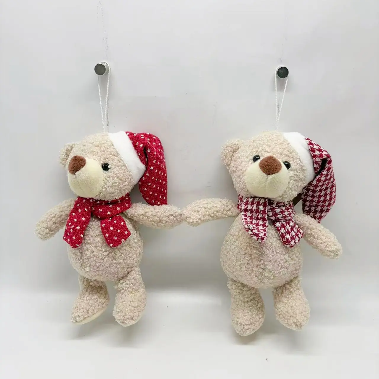 Wholesale Cute Bear Plush Ornaments with Scarf/Hat (Assorted Styles) Suppliers, Factories